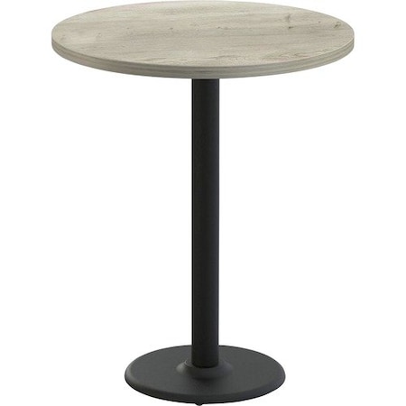 Special-T Table, Round, 42in Dia x 42in, Black Base/Aged Driftwood Top SCTCANT242BHBAD